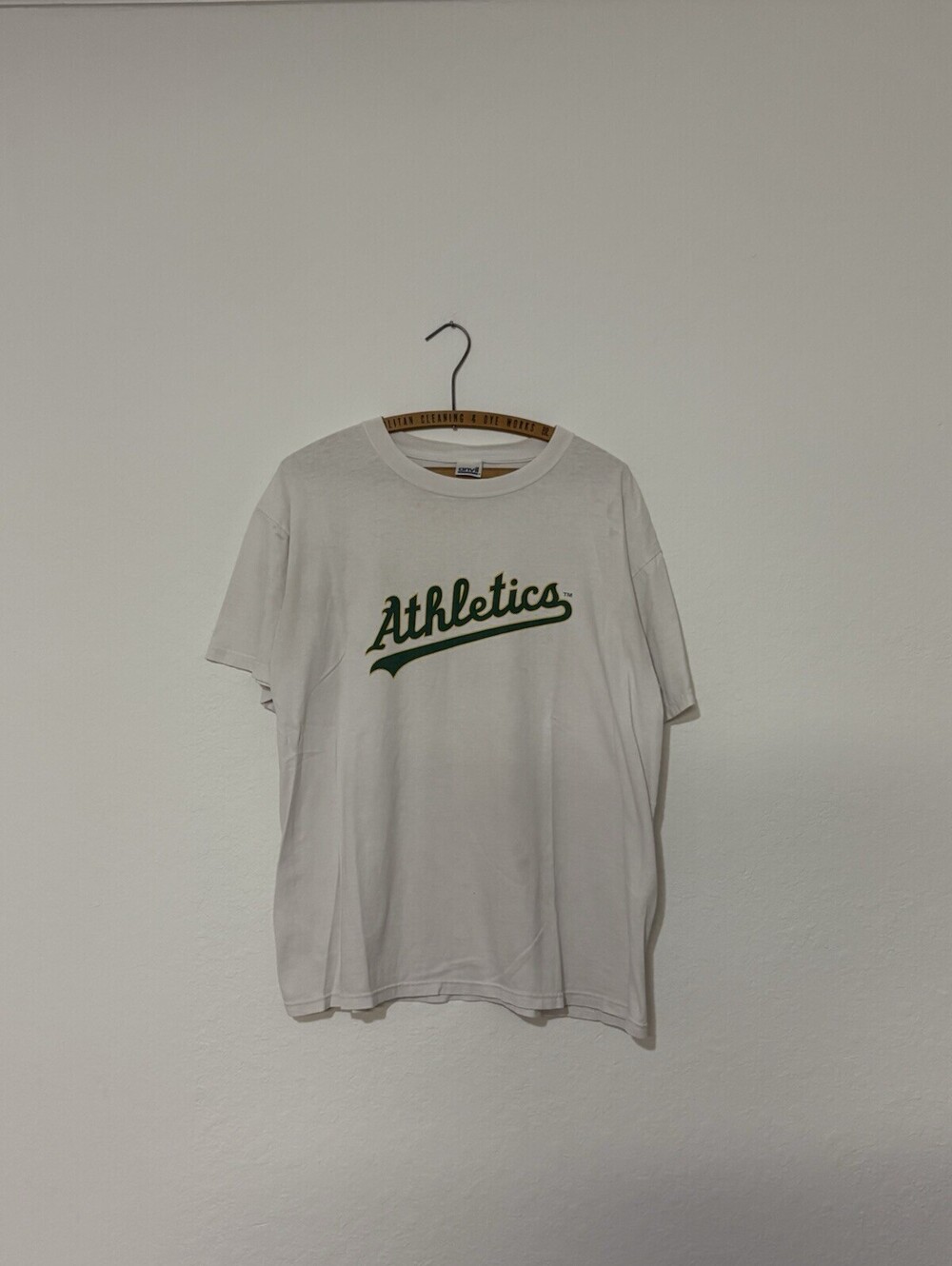 Vintage 90s Oakland Athletics A'S General Motors Tech Promo USA Shirt Size Large
